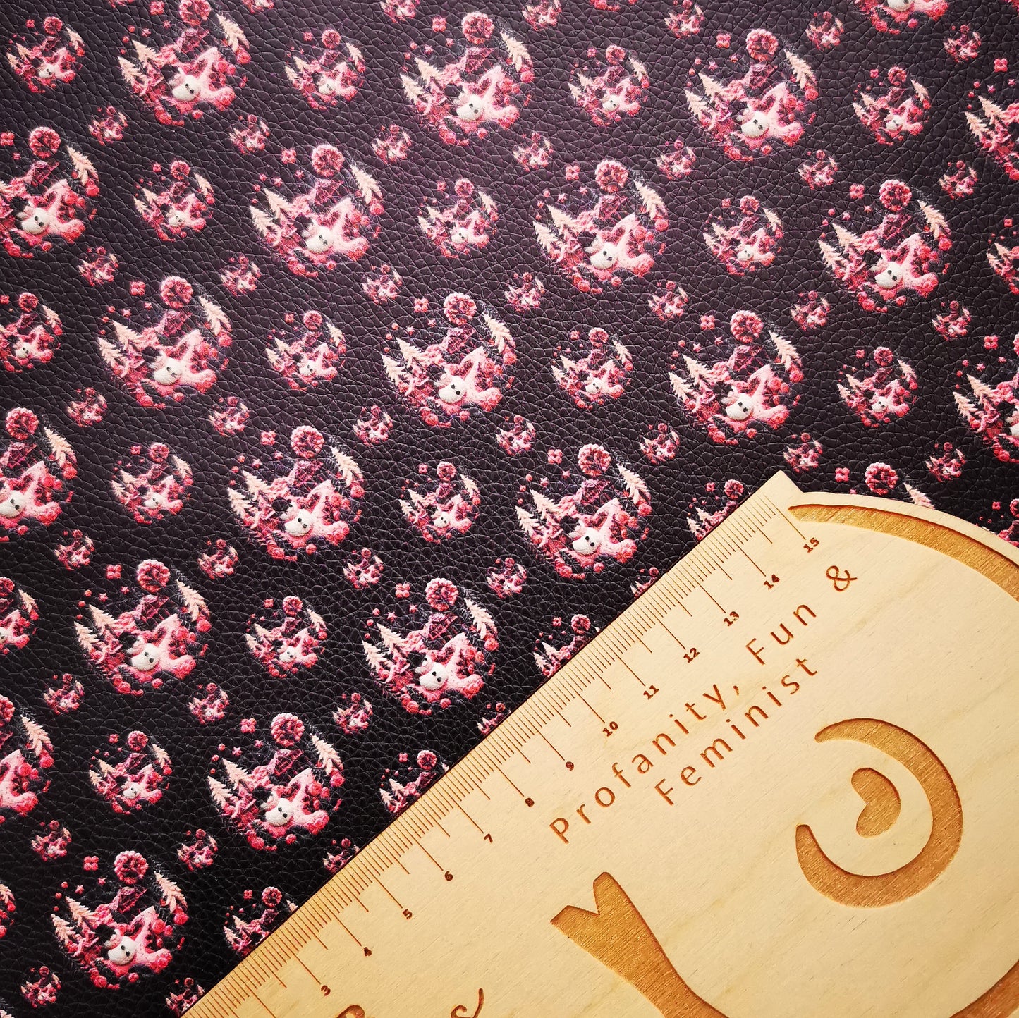 Christmas Winter Garden Leatherette