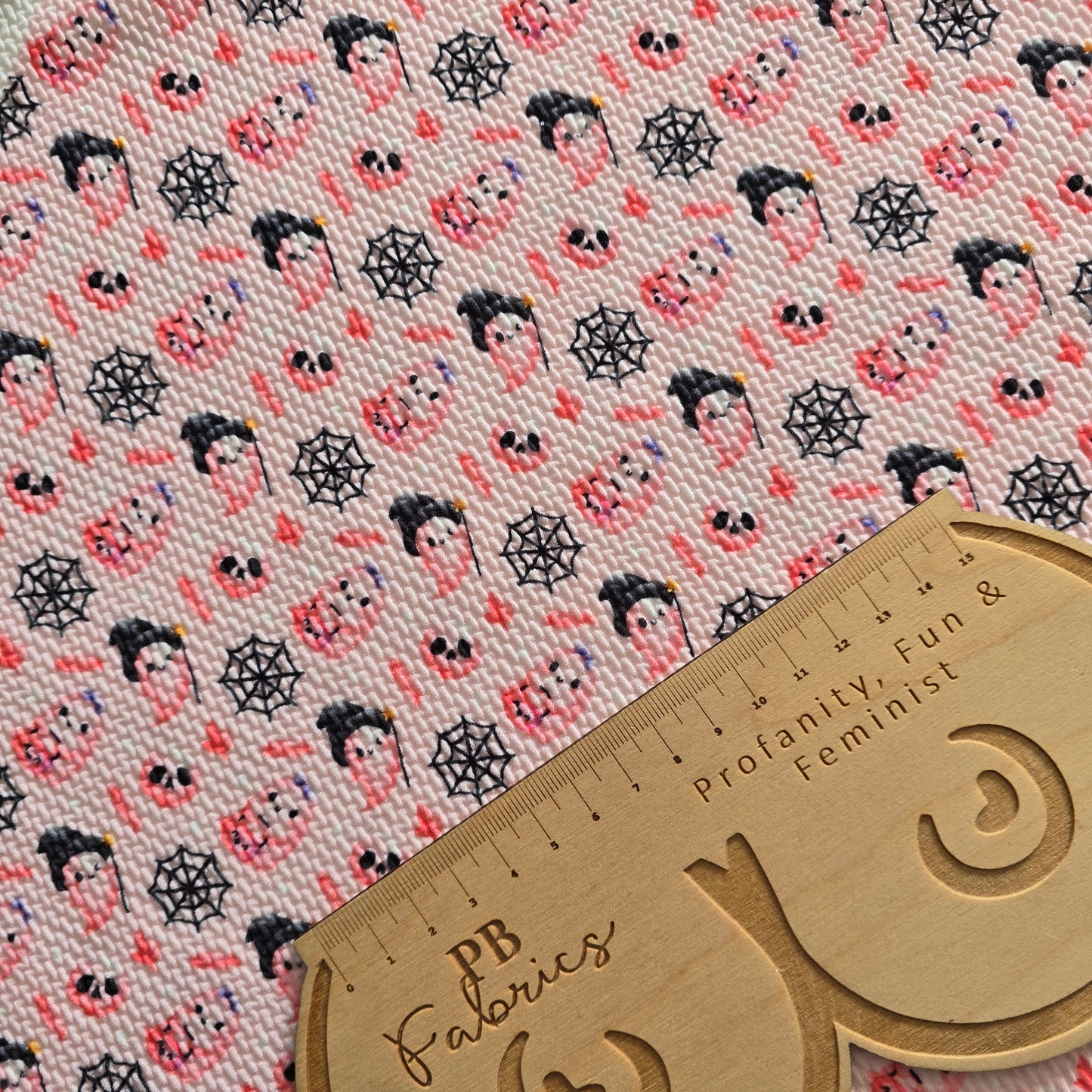 Pink Ghosts Bullet Fabric (£15PM)