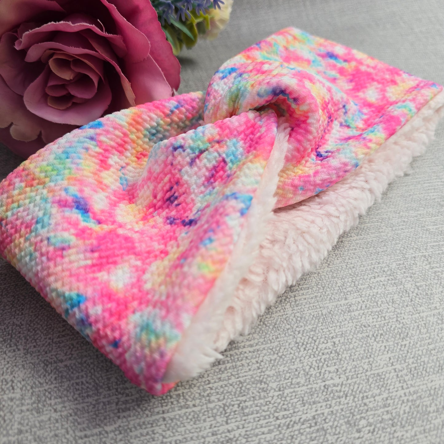 2-6 years old Pink Twist Headwarmer