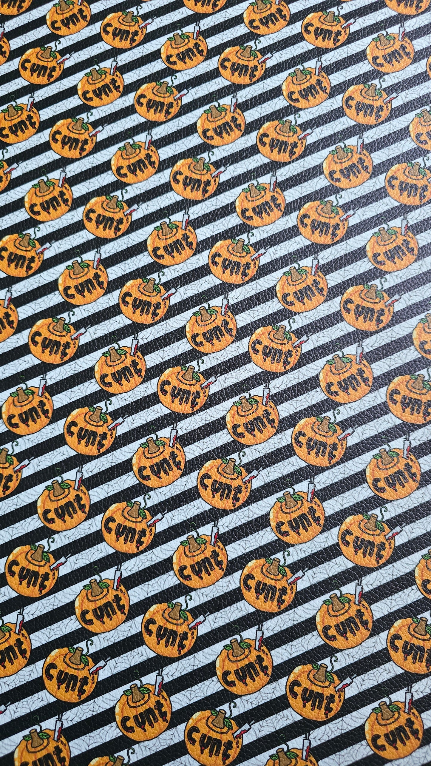 1/2m leatherette Pumpkin Cunt