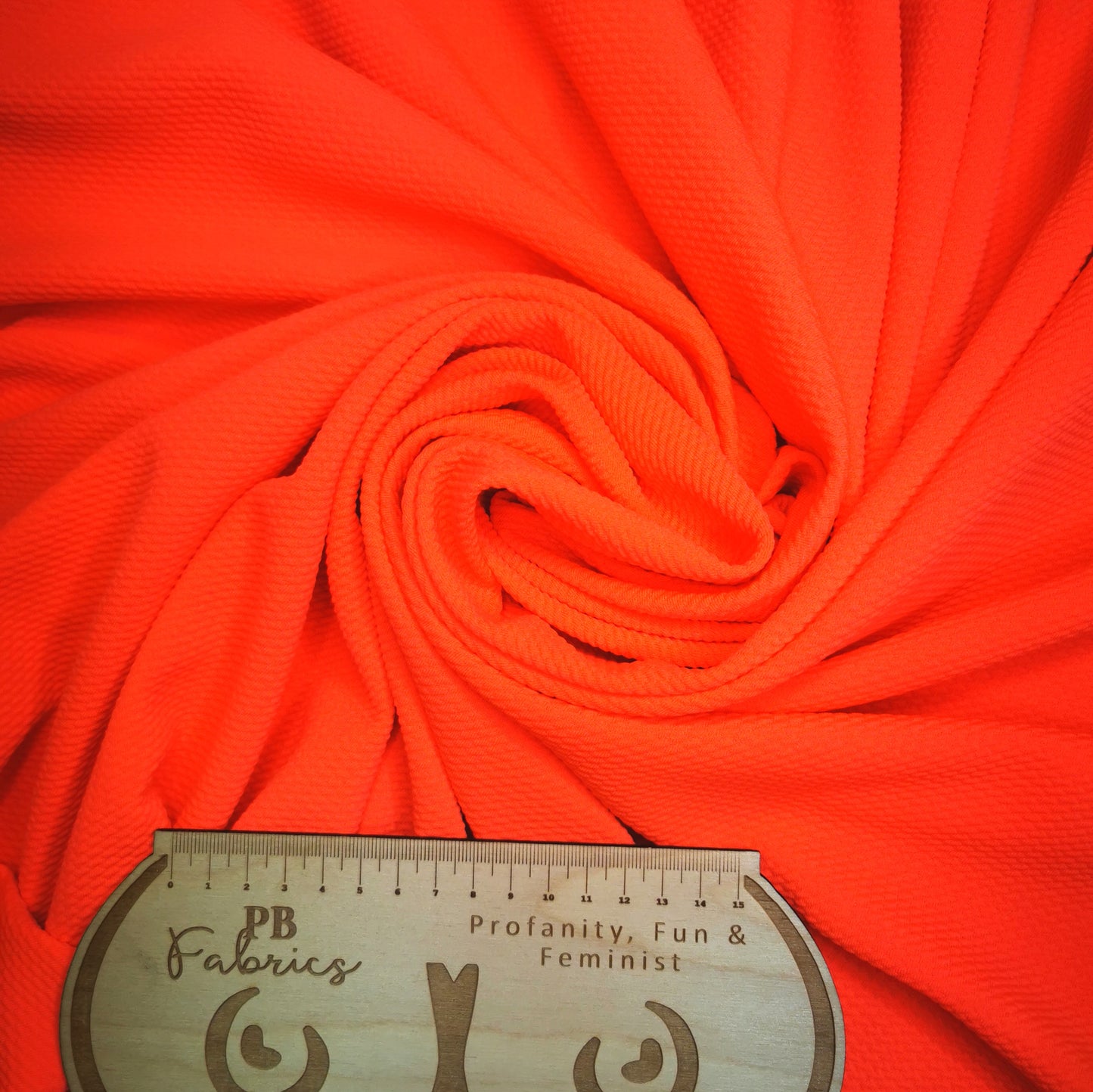 Neon Orange Bullet Fabric £15 pm