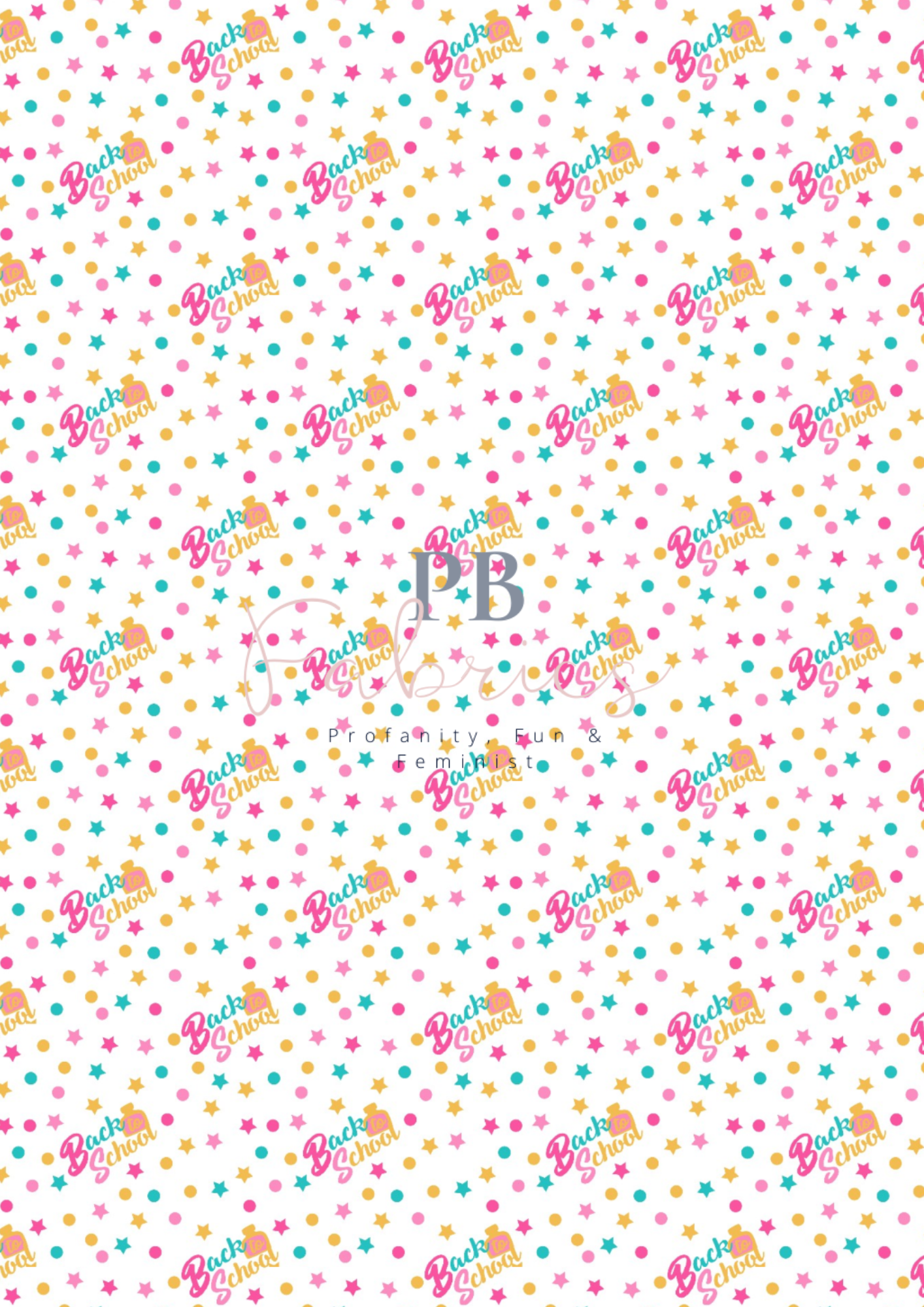 Back to school canvas - Pink