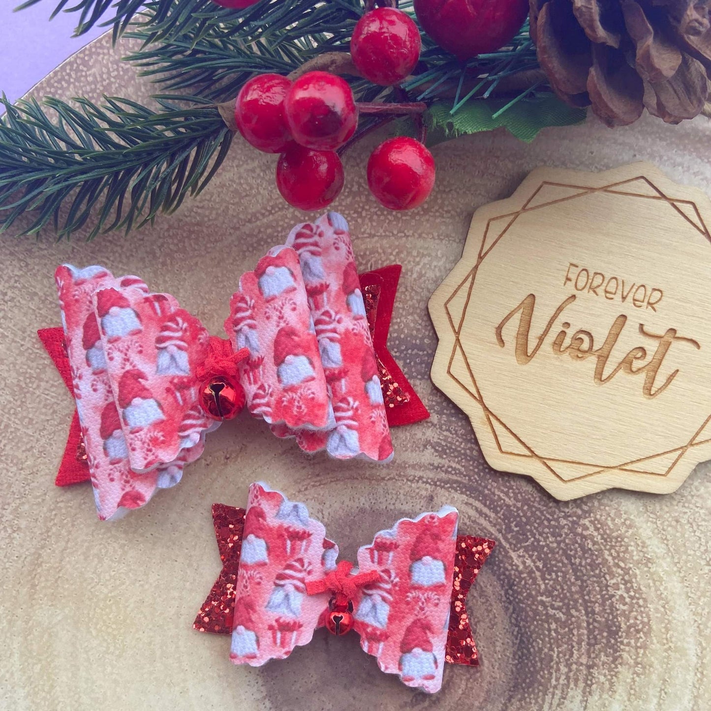 Christmas Gonk Canvas Bow Making Fabric