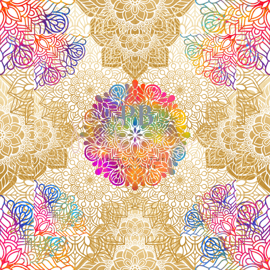 Golden Rainbow Mandala Pre Order