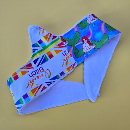 XL 25" & XXL 31" Ready to Ship UK Made Bamboo Bra Liner Multiple Prints| Underbust Sweat Catcher