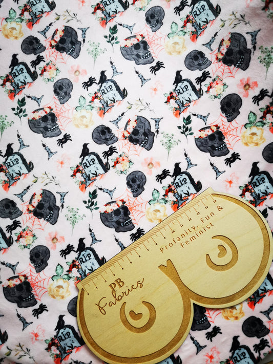 Blush Halloween Velvet Fabric (£16 PM)