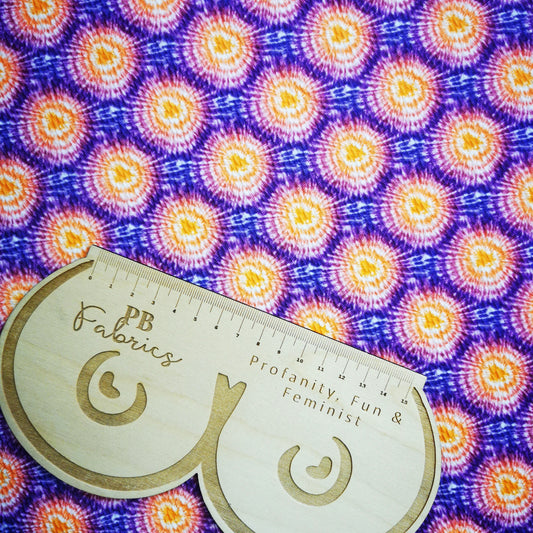 Purple Tie Dye Bullet Fabric
