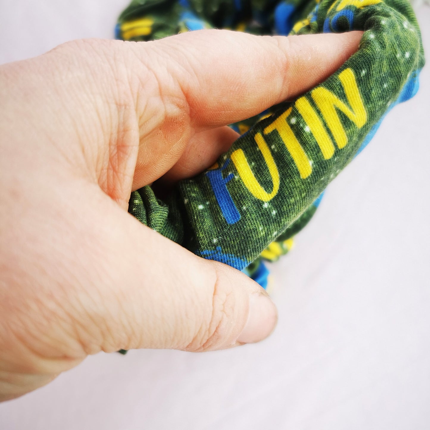 Puck Futin Ukraine themed Scrunchie