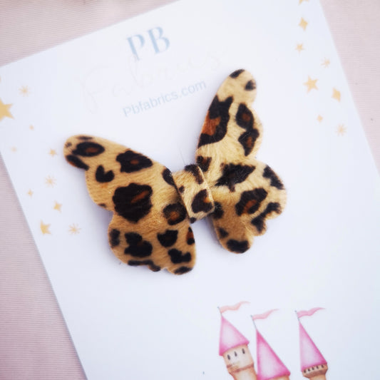 Leopard Print Butterfly Bows