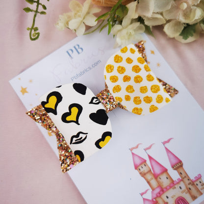 Golden Hearts Bow