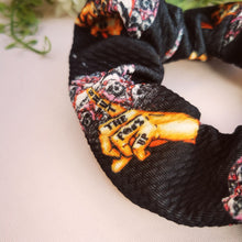 Load image into Gallery viewer, STFU skull lips Scrunchie

