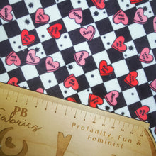 Load image into Gallery viewer, Checkerboard Hearts Velvet (£16)
