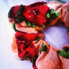 Load image into Gallery viewer, Bejewelled Roses Scrunchie
