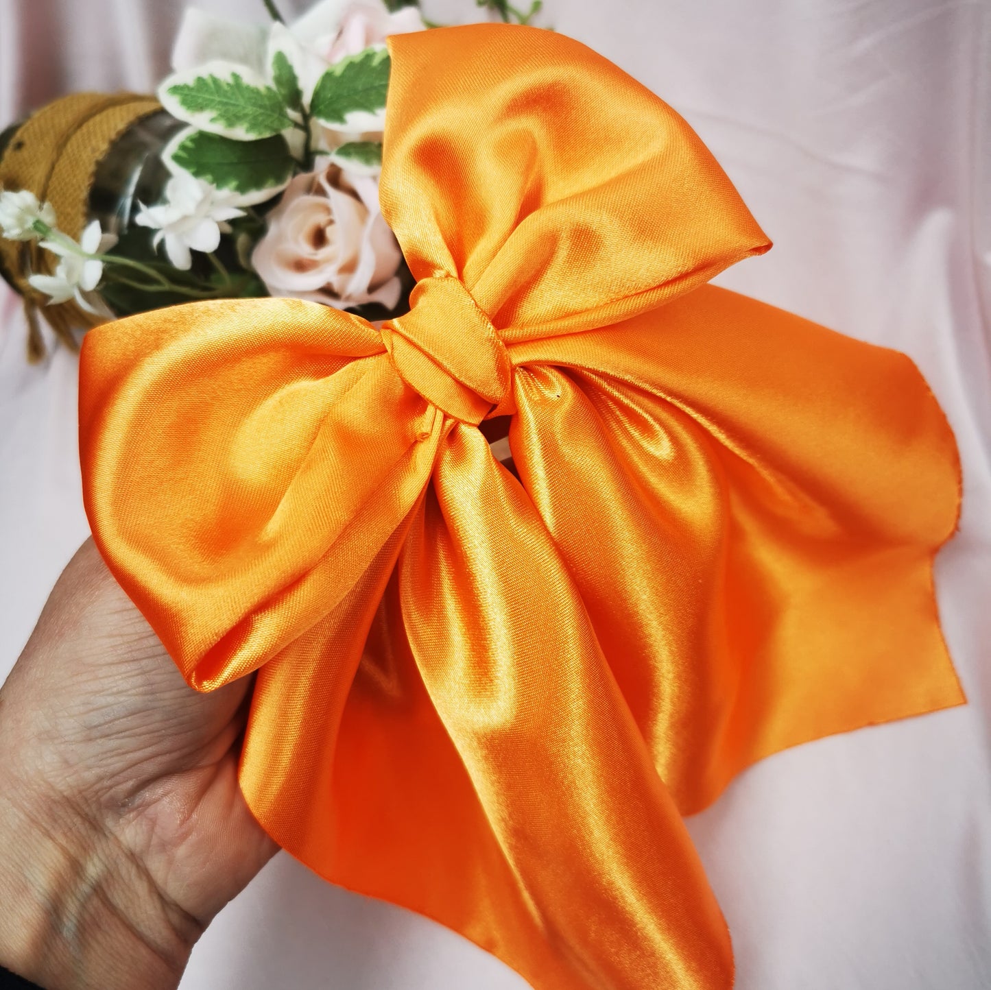 Satin Bow choice of colours