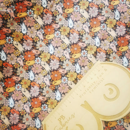 Floral Ghosts Cotton Lycra (£18) Cotton (£14pm)