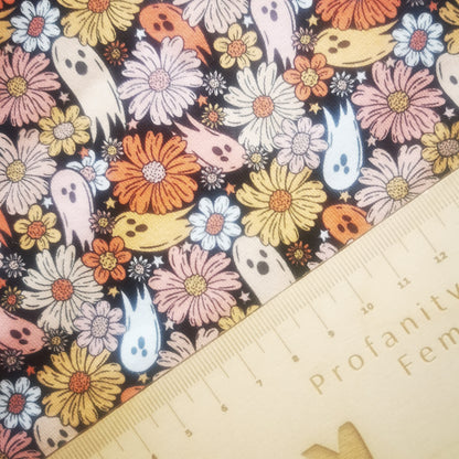 Floral Ghosts Cotton Lycra (£18) Cotton (£14pm)