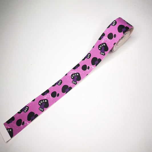 PB pre cut Wristlet Strips - Leopard Fuck Off