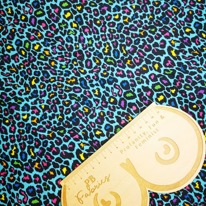 Neon Leopard Print - (Bullet £15 PM, CL £16 PM, cotton £14pm)