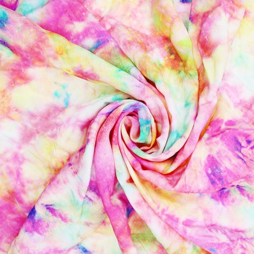 Spaced out Tie Dye on Viscose (£6.60PM)