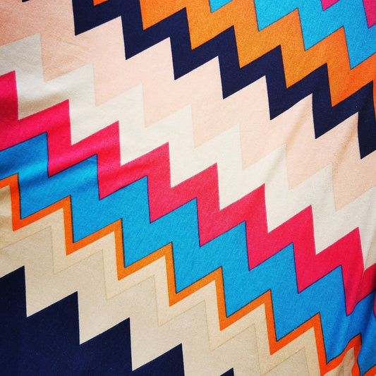 Deadstock chevron patterned stretch (£5PM)