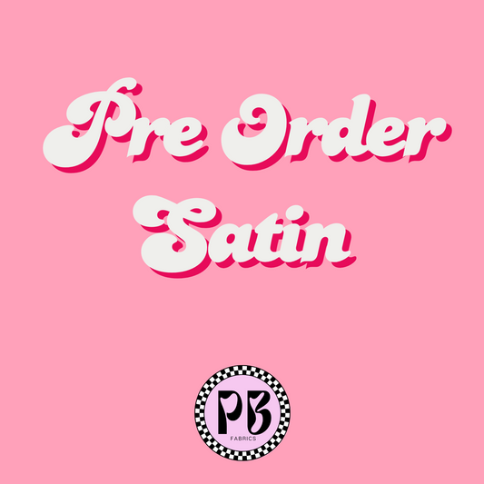 Profanity ALL Past Designs Pre Order Satin and Stretch Satin
