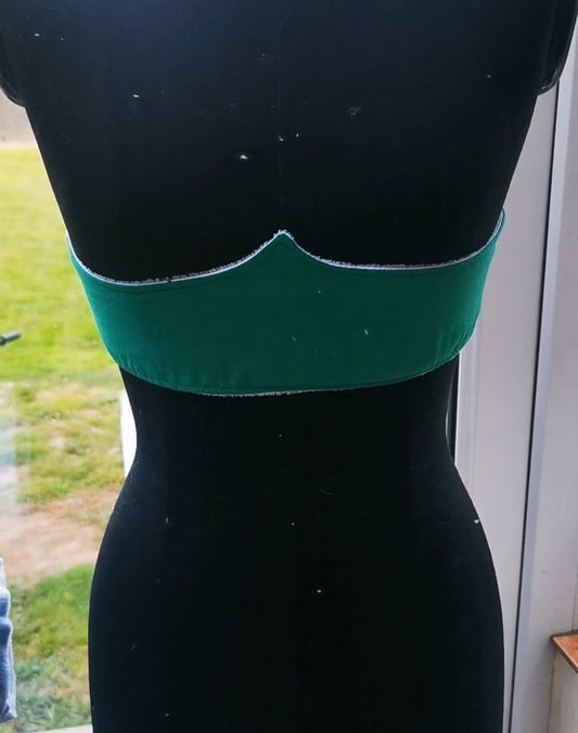 Braless underbust sweat catcher - 1st round testing