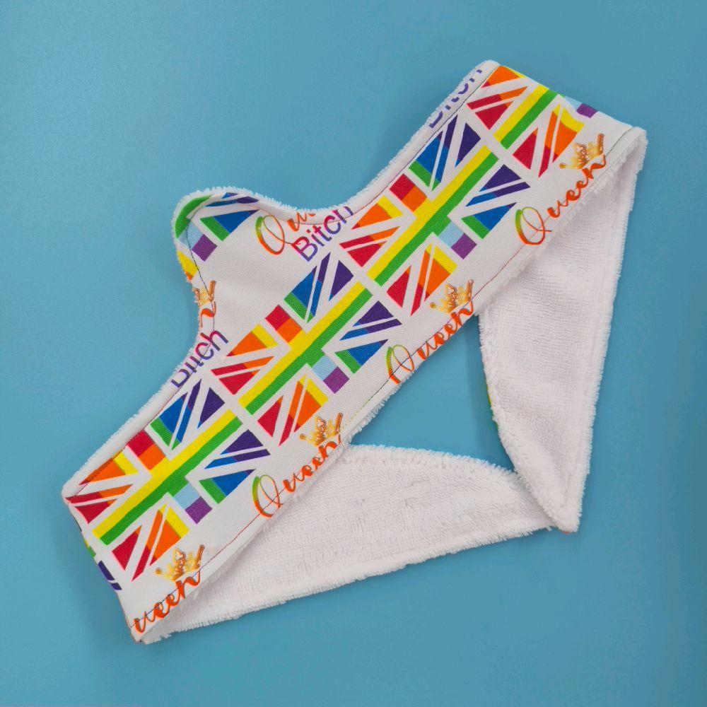 XL 25" & XXL 31" UK Made Bamboo Bra Liner Multiple Prints| Underbust Sweat Catcher