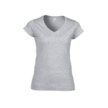 Load image into Gallery viewer, Branded V Neck T shirt

