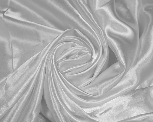 Plain Polyester Satin White (£2.52pm)
