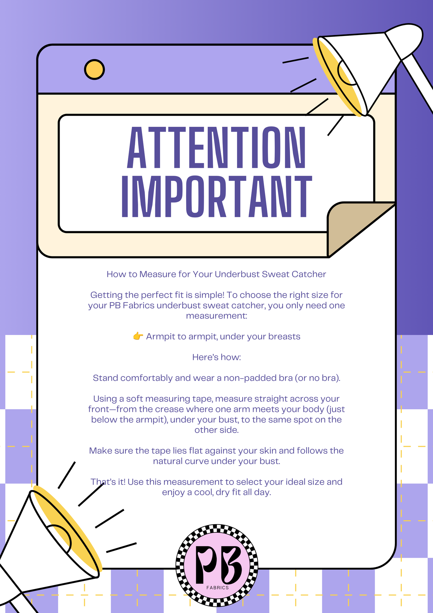 Large Underbust Sweat Catchers - Ready to Ship multiple designs