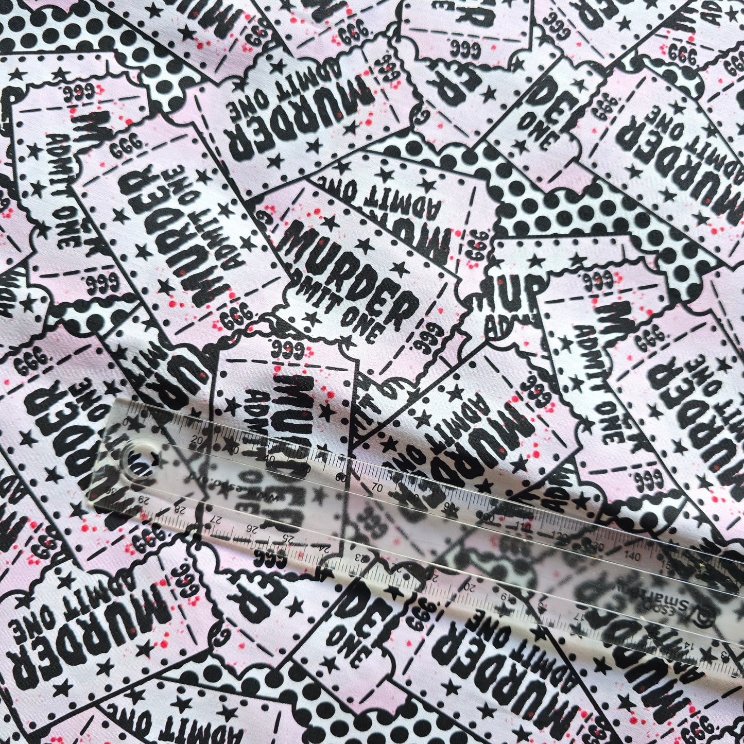 Murder Ticket cotton lycra £18 velvet £16 cotton £15