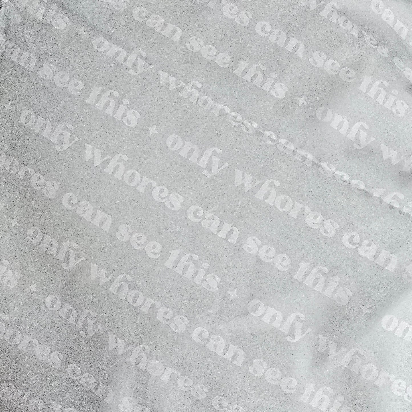 Only Whores Cotton (£14.60 PM)