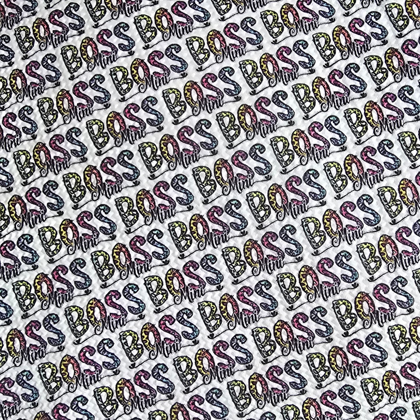 Mini Boss Bullet Fabric (£15PM)