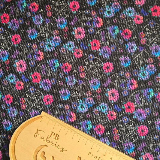 Floral Pentagram Bullet Fabric (£15PM)