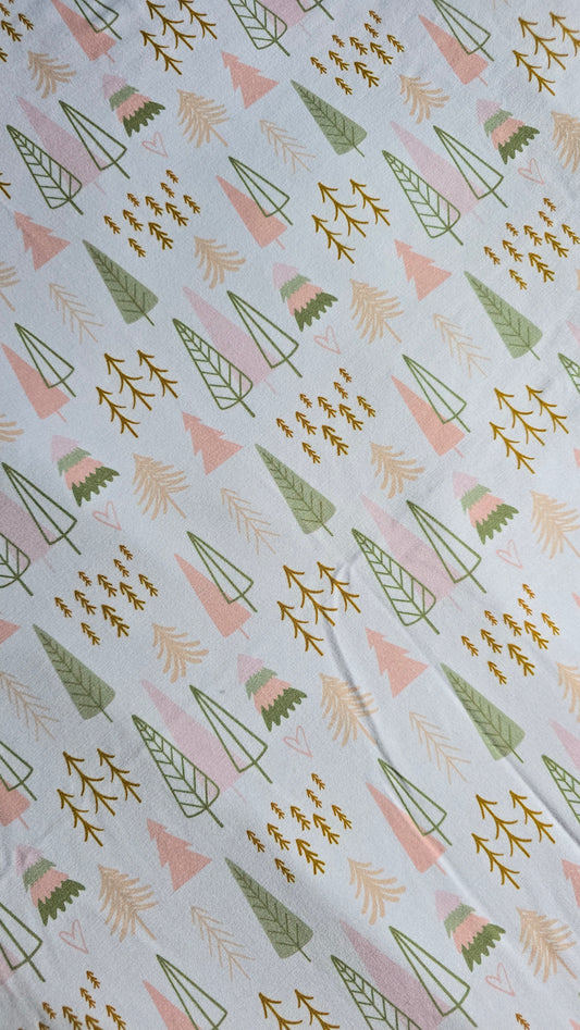 Blush and Sage Christmass Tree Bamboo Lycra (£18PM)