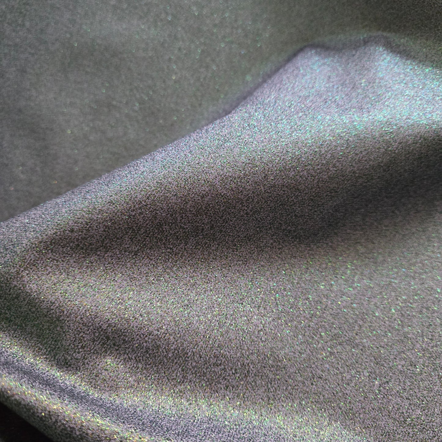 Grey Holographic Glitter Cotton
