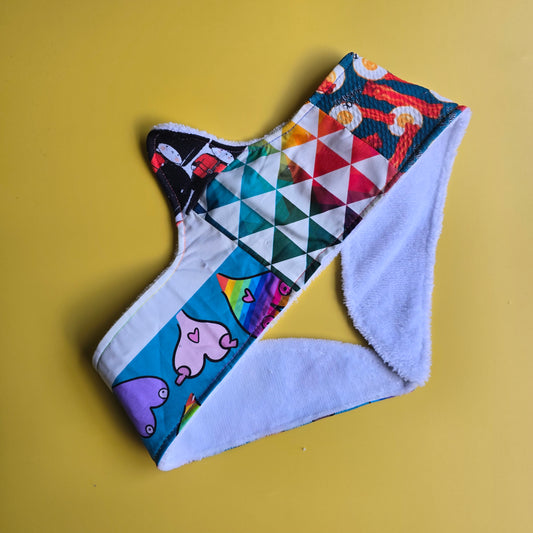 Patchwork Collection XL 25" & XXL 31" Ready to Ship UK Made Bamboo Bra Liner| Underbust Sweat Catcher