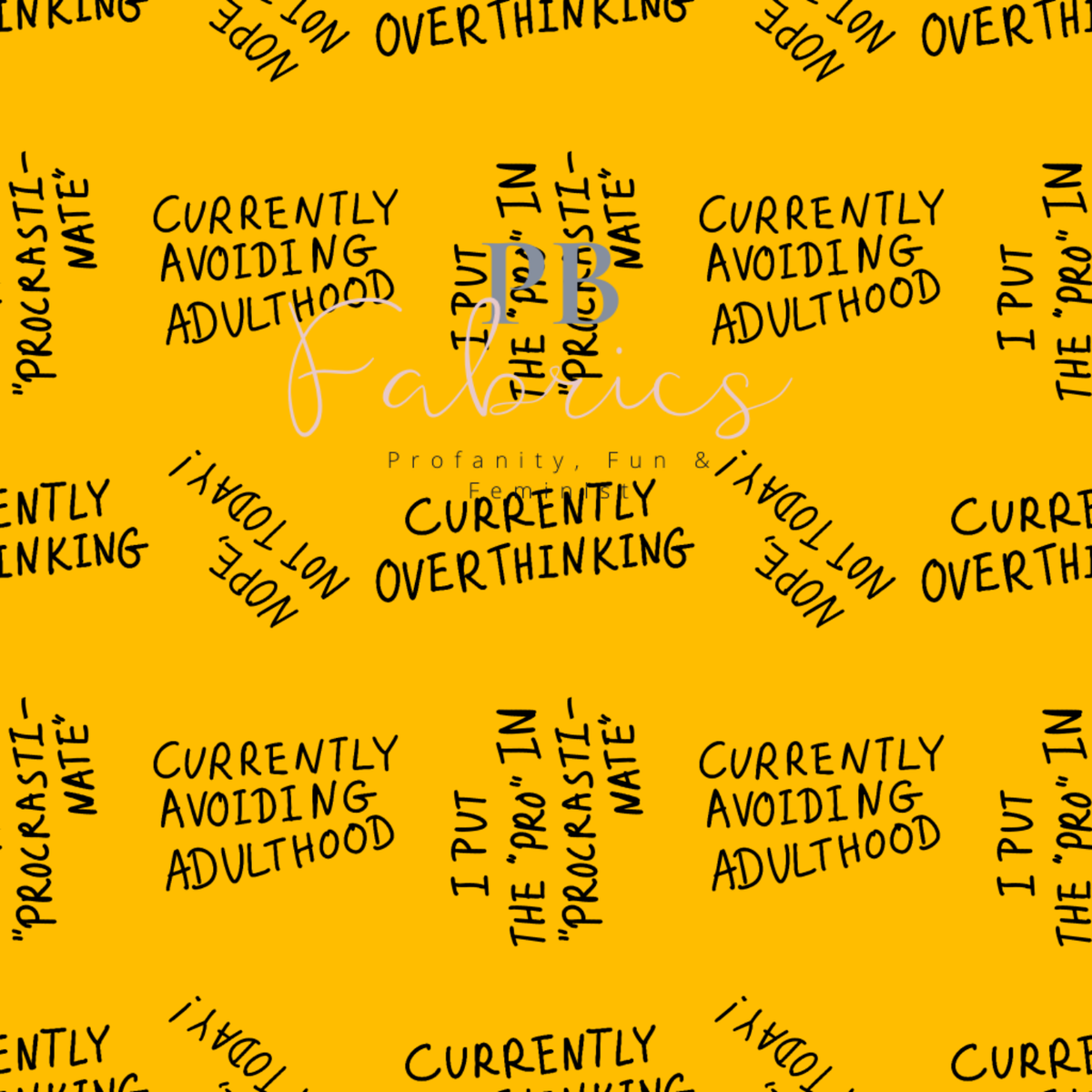 Mustard Avoiding Adulthood Digital Design - Non exclusive