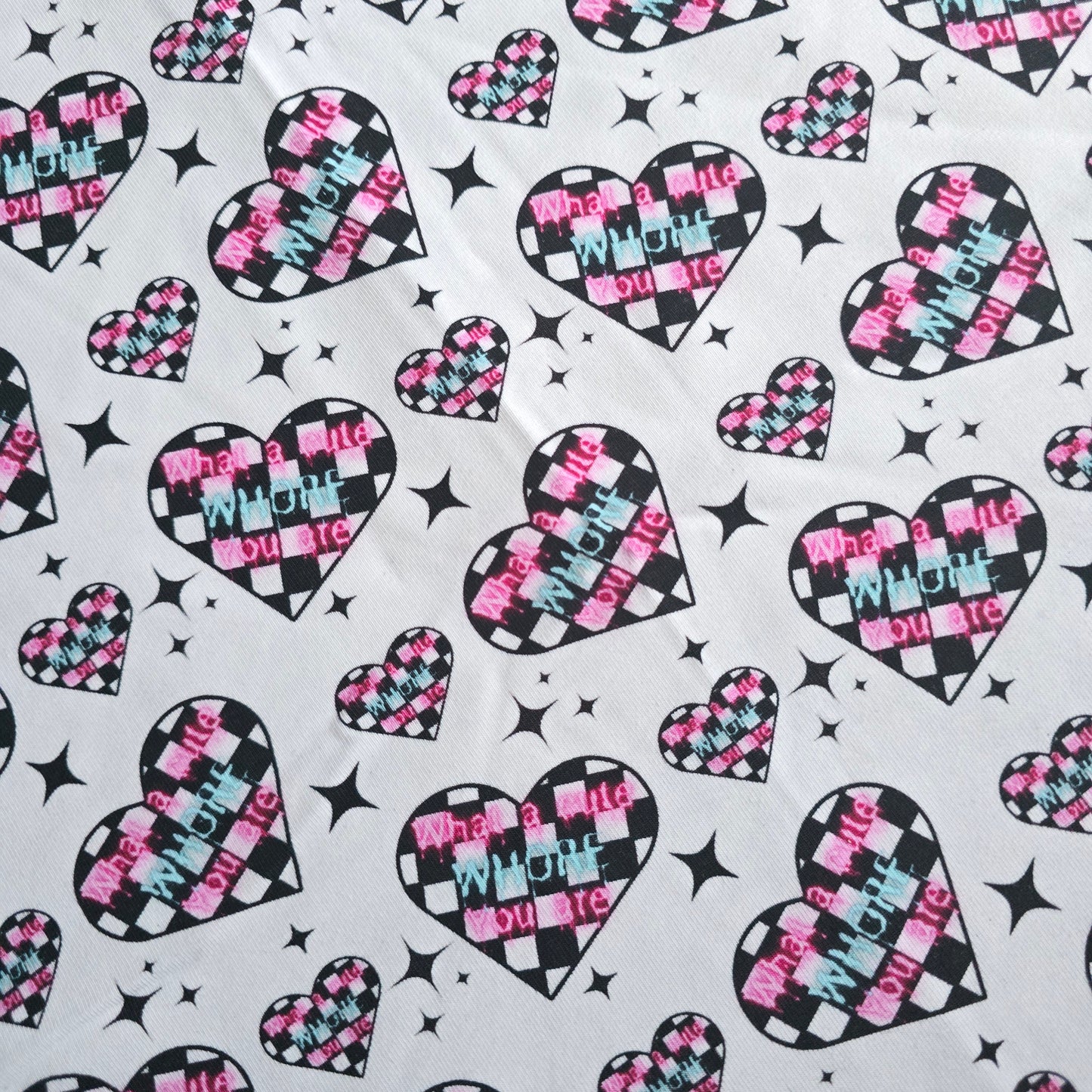 Remnant Cute Whore Cotton Lycra (£18)