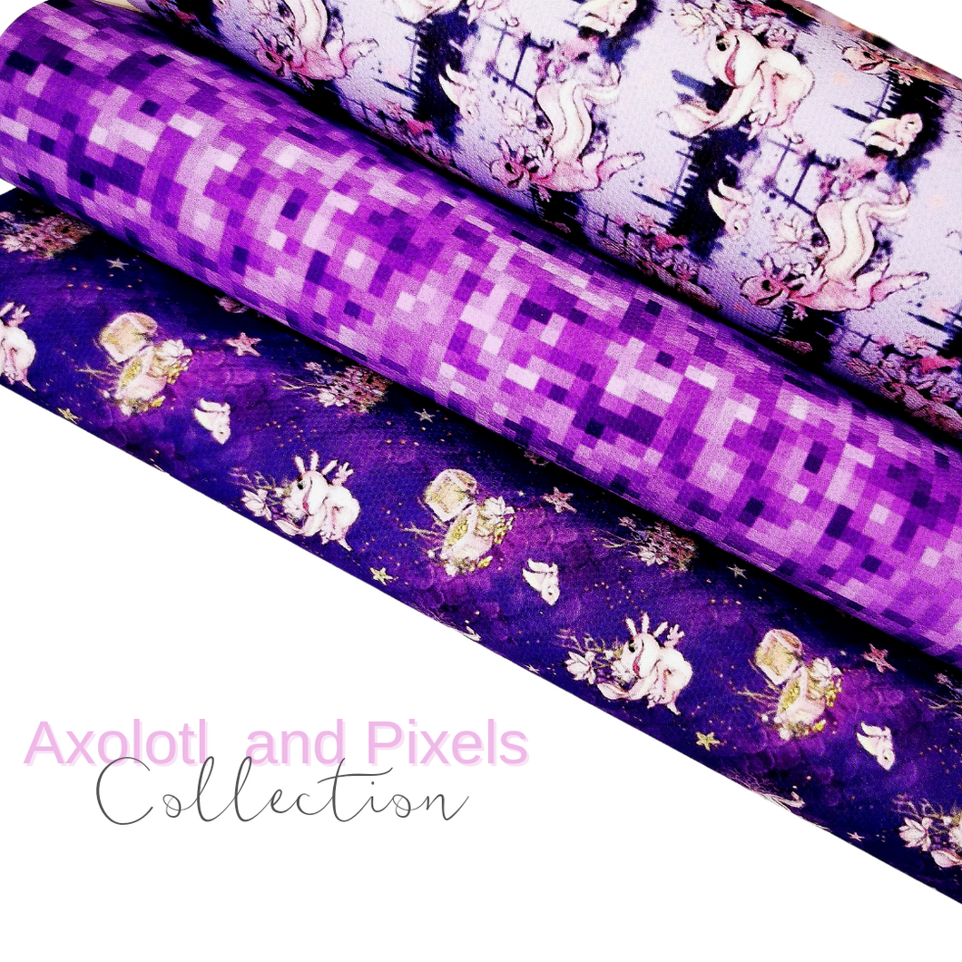 Axolotl and Pixel Canvas Collection