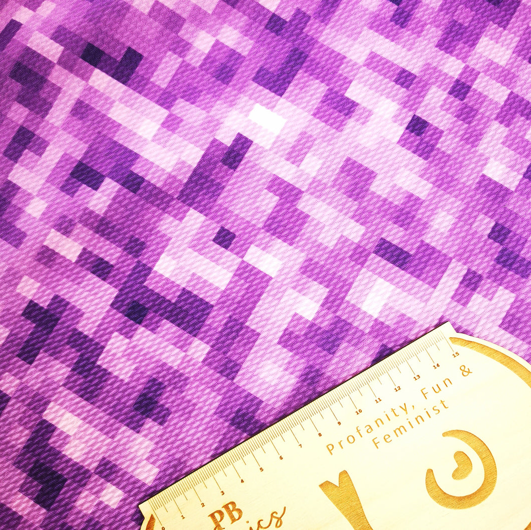 Purple Pixel Bullet Fabric (£15PM)