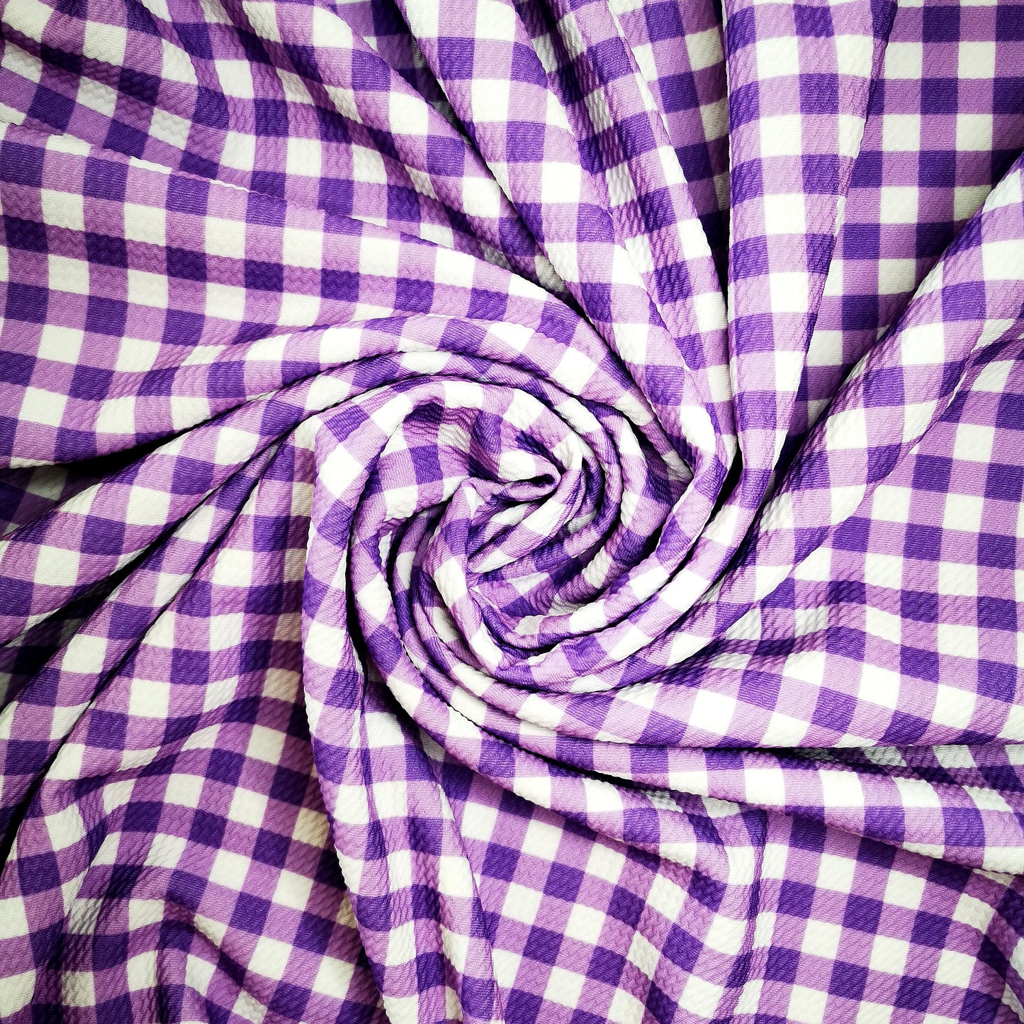Purple Gingham Bullet Fabric