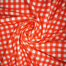 Load image into Gallery viewer, Red Gingham Bullet Fabric
