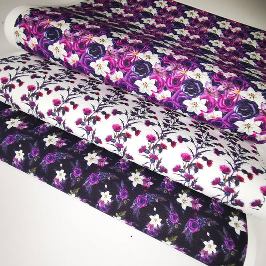 Fiver Purple Floral Set - Canvas