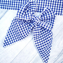 Load image into Gallery viewer, It&#39;s a Cinch! Serged Bow Strips - Gingham Poly Cotton multiple colours
