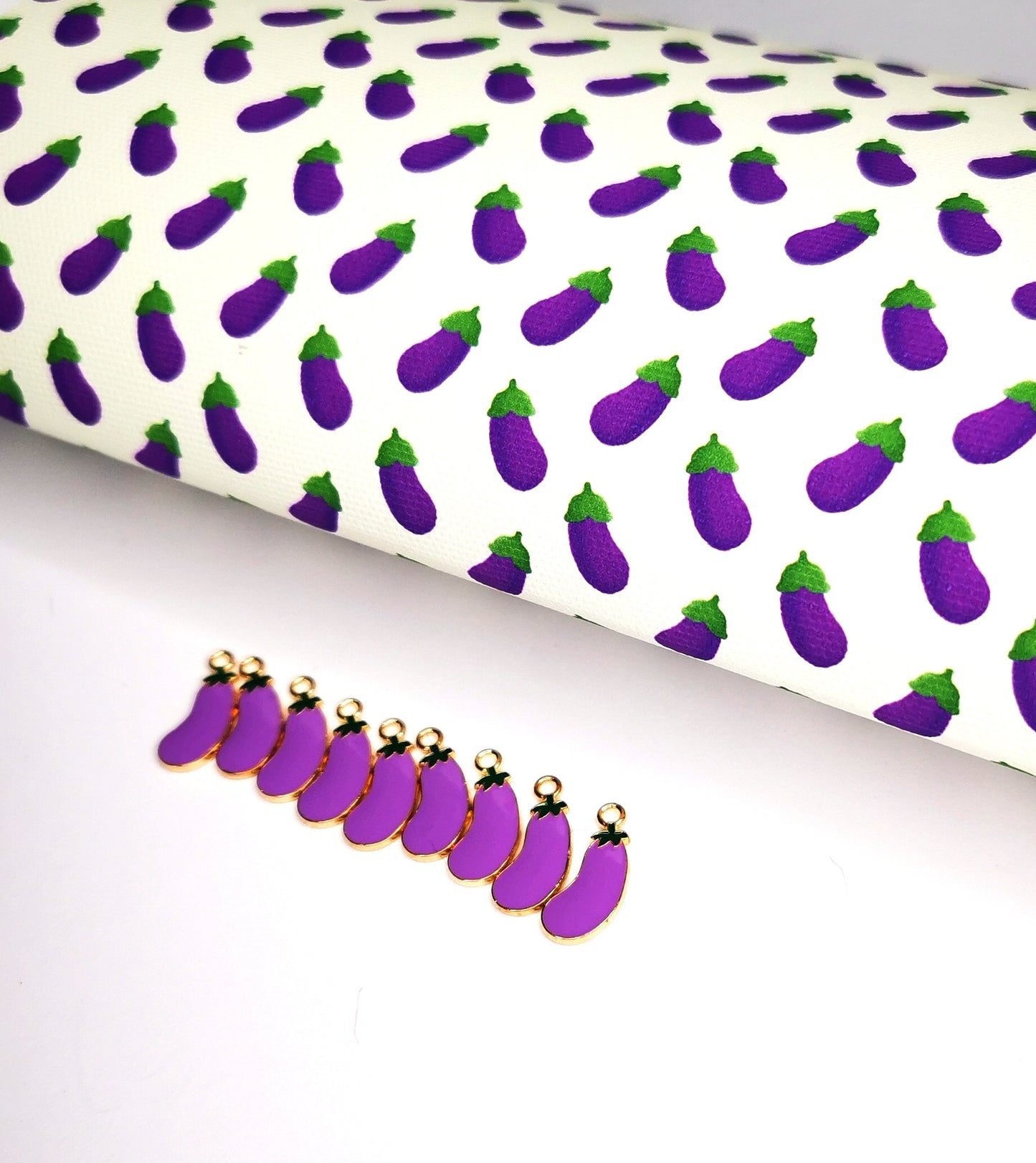 Aubergine/Eggplant Canvas Bow Making Fabric