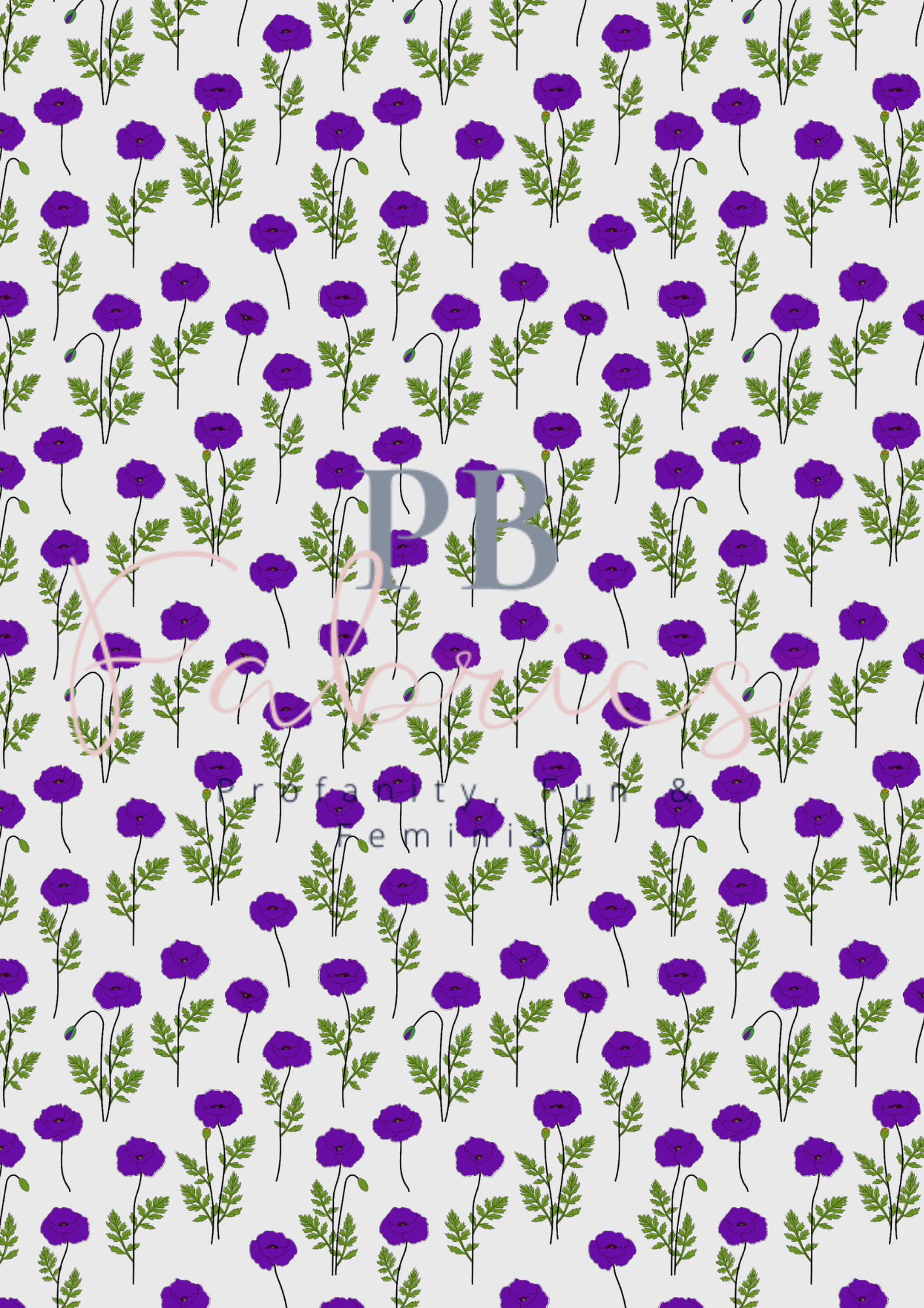 Purple Poppy Remembrance Day Canvas